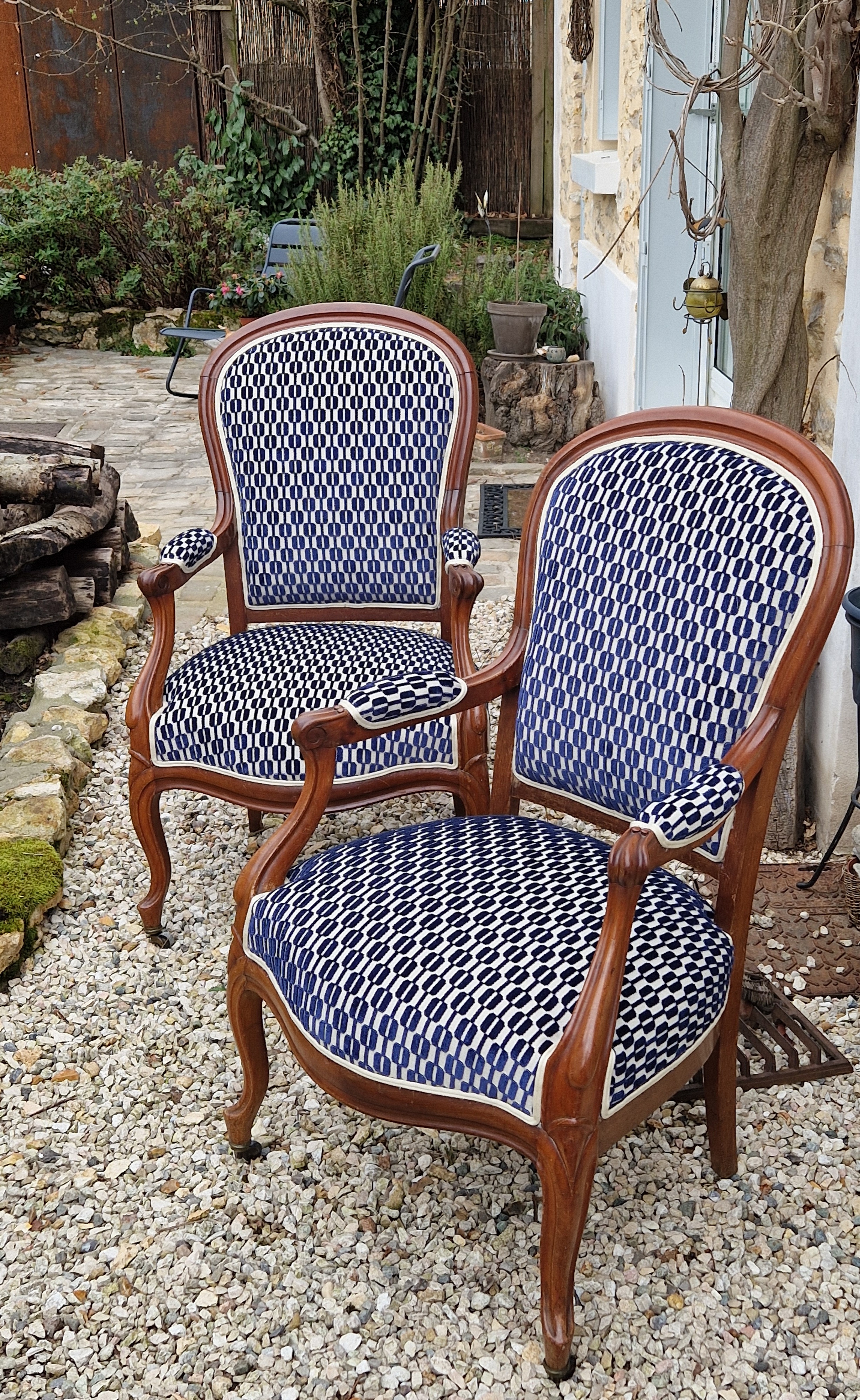 Paire de fauteuils Louis Philippe